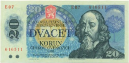 20_Kčs_1988_lic 20_Kčs_1988_lic