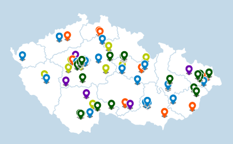 mapa spořka