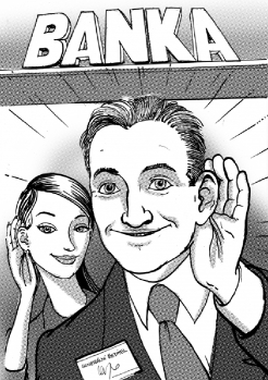 Karikatura - naslouchat klientům