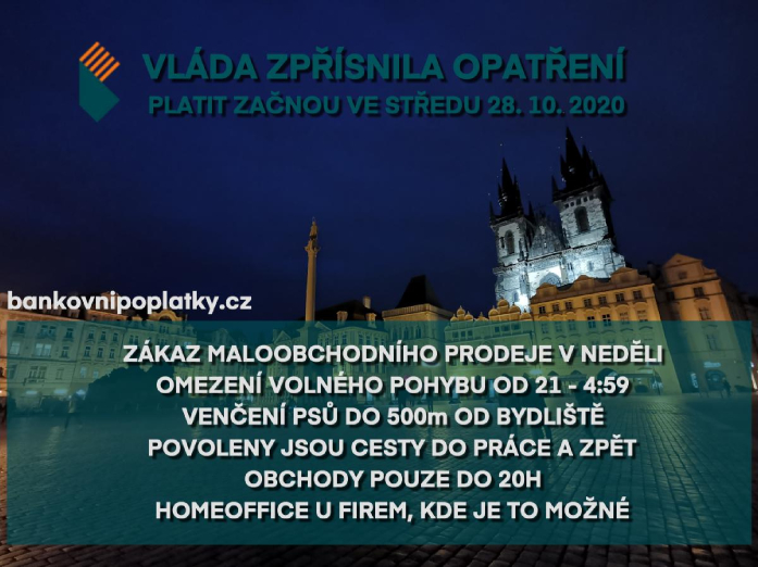 praha večer nová opatření
