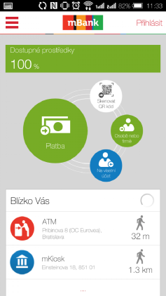 Mobilní aplikace mBank